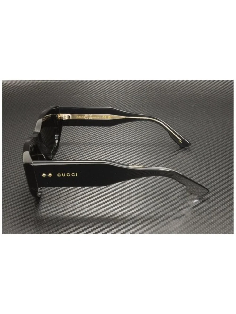 New Gucci Women  Black Sunglasses  51- 22- 145